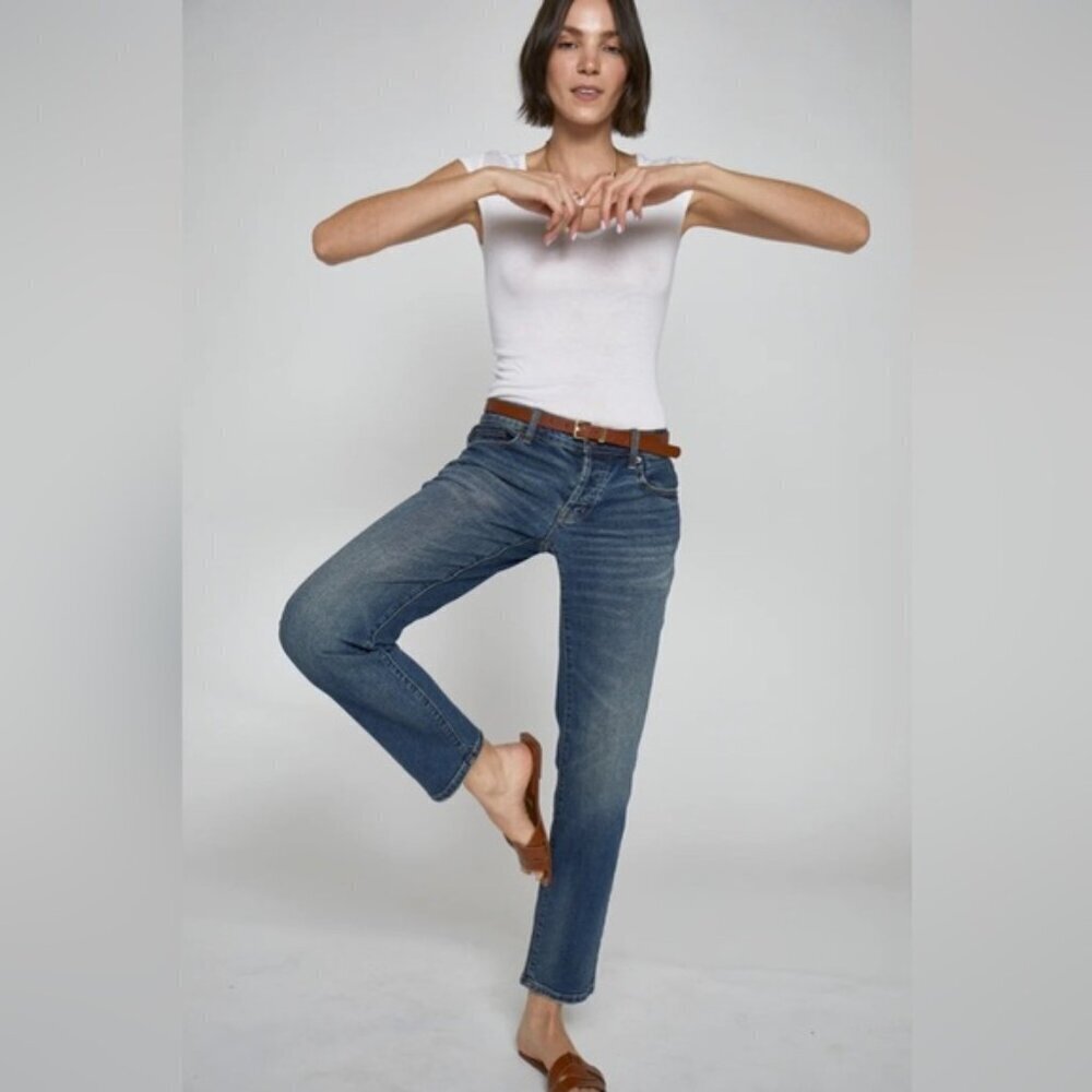 Oliver Logan Dark Age Vintage Slim Fit Low Rise Jeans Size 28